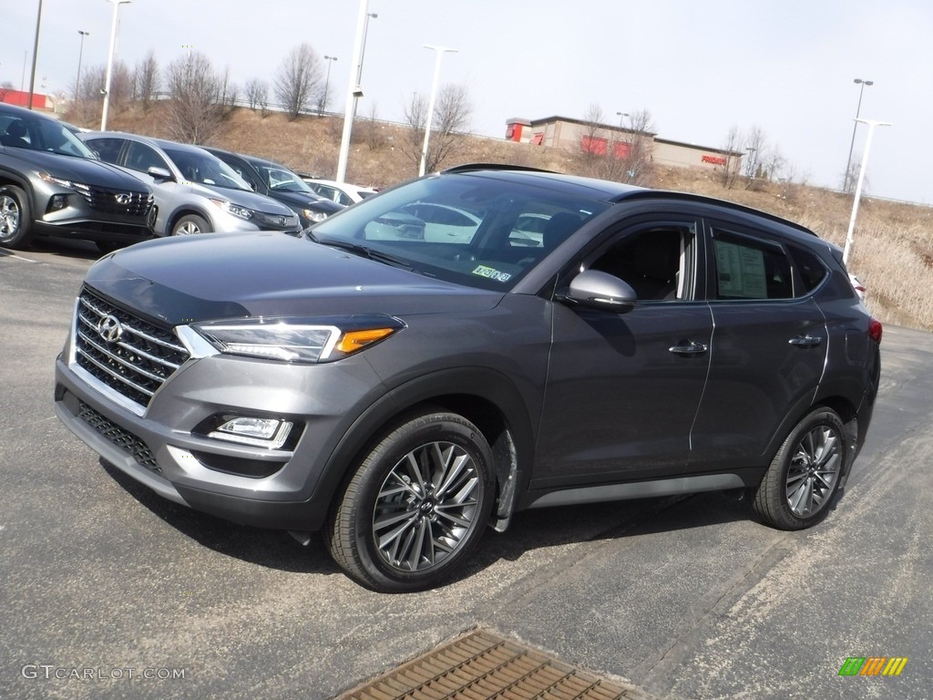 2021 Tucson Ulitimate AWD - Magnetic Force / Black photo #6