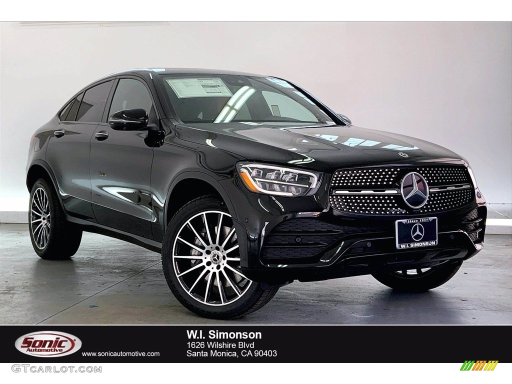 2022 GLC 300 4Matic Coupe - Black / AMG Cranberry Red/Black photo #1