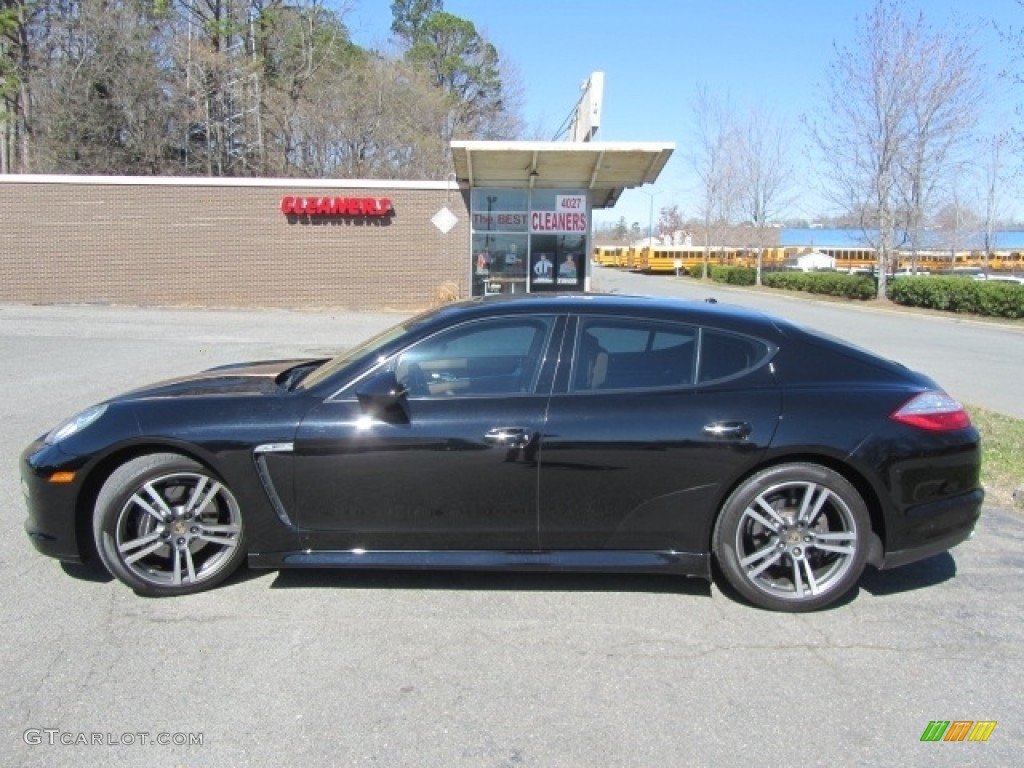 2011 Panamera V6 - Black / Cognac Natural Leather photo #7