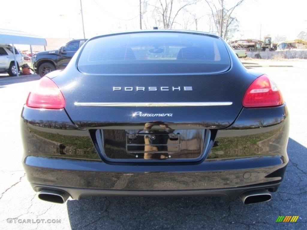 2011 Panamera V6 - Black / Cognac Natural Leather photo #9