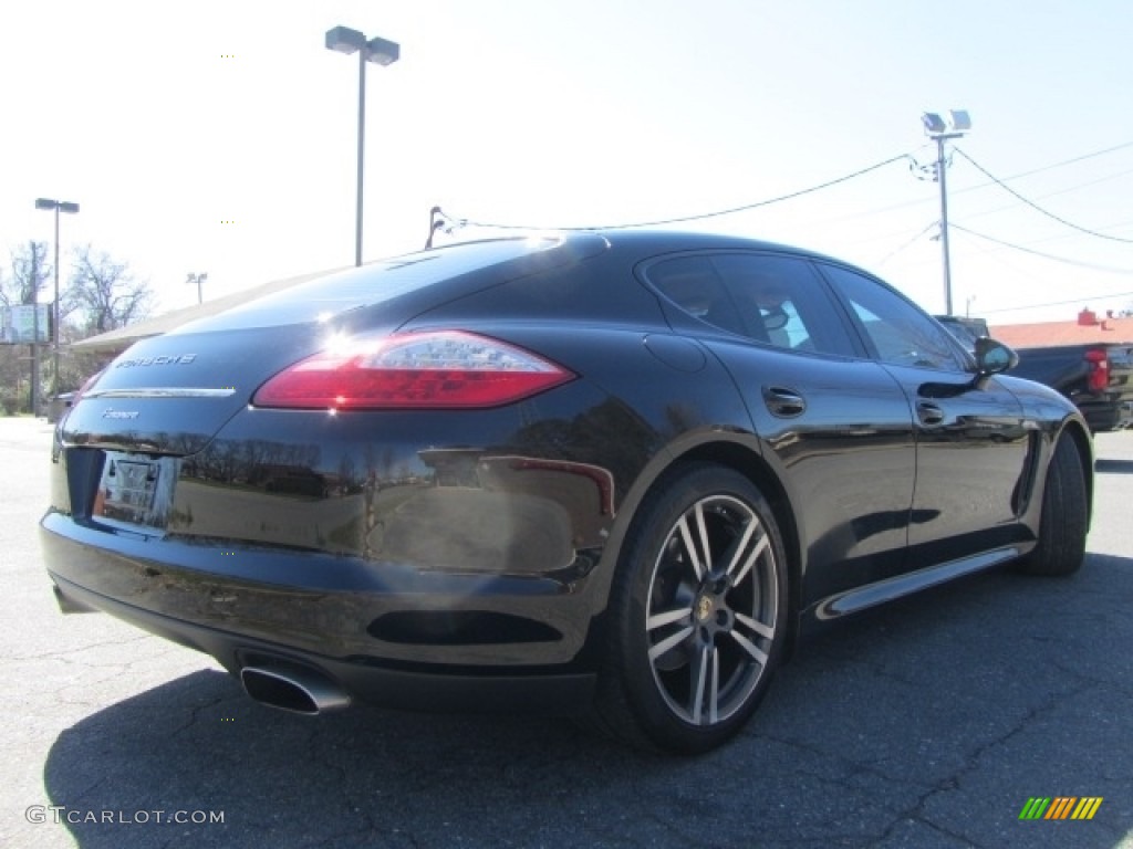 2011 Panamera V6 - Black / Cognac Natural Leather photo #10
