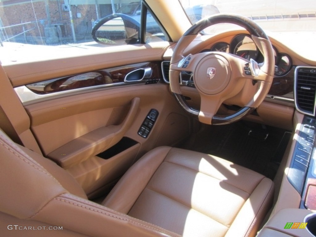 2011 Panamera V6 - Black / Cognac Natural Leather photo #12