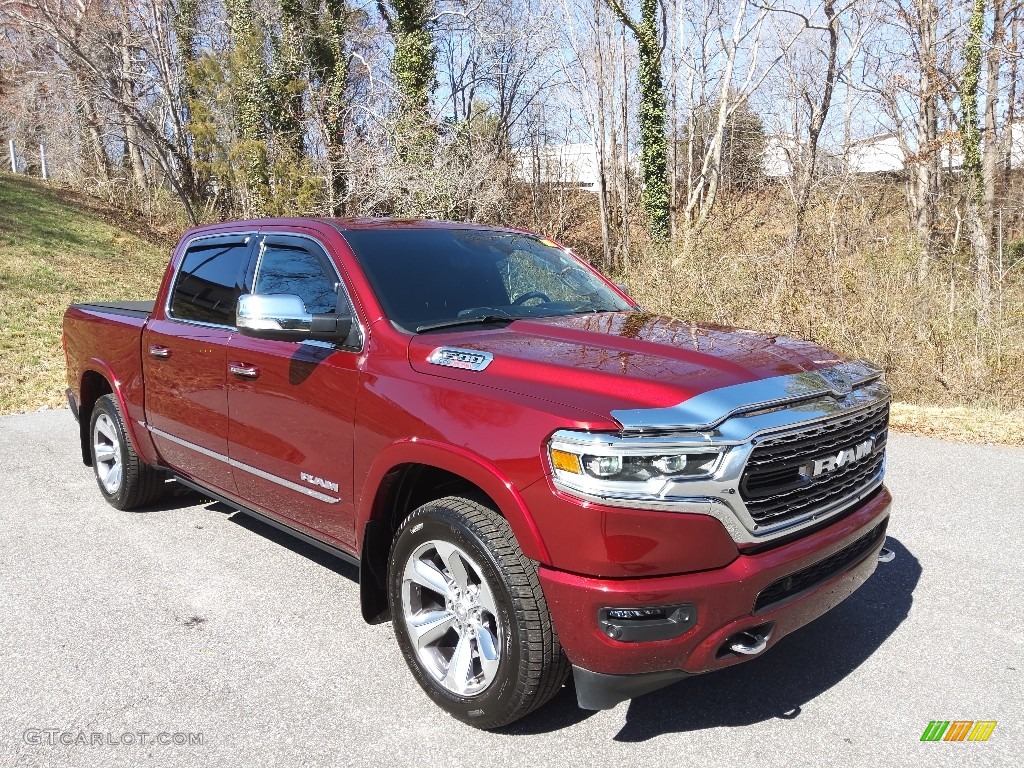 Delmonico Red Pearl 2021 Ram 1500 Limited Crew Cab 4x4 Exterior Photo #143833879