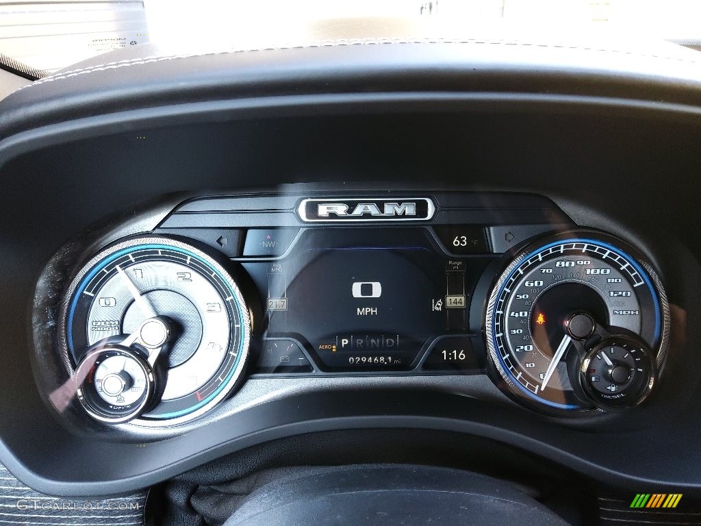 2021 Ram 1500 Limited Crew Cab 4x4 Gauges Photo #143834407