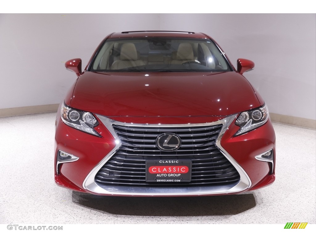 2017 ES 350 - Matador Red Mica / Parchment photo #2
