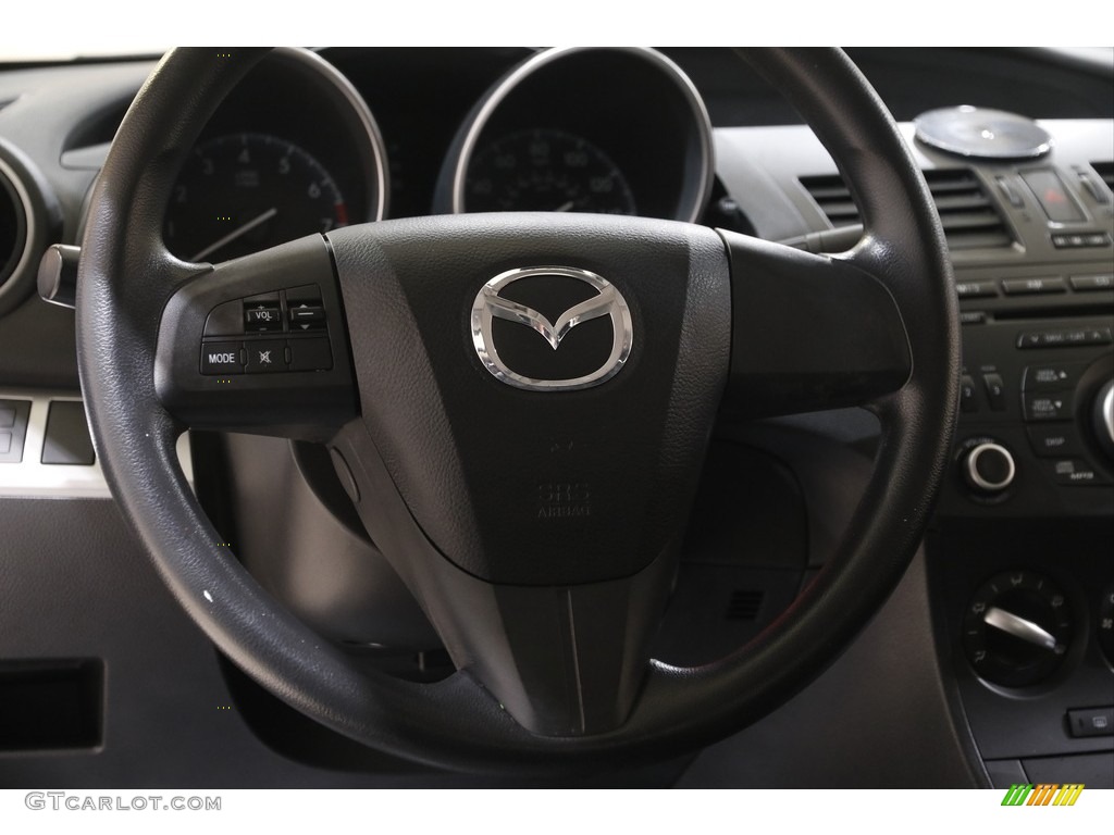 2012 MAZDA3 i Sport 4 Door - Liquid Silver Metallic / Black photo #7