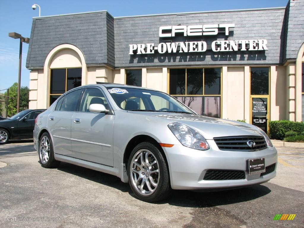 2006 G 35 Sedan - Liquid Platinum Metallic / Graphite photo #1