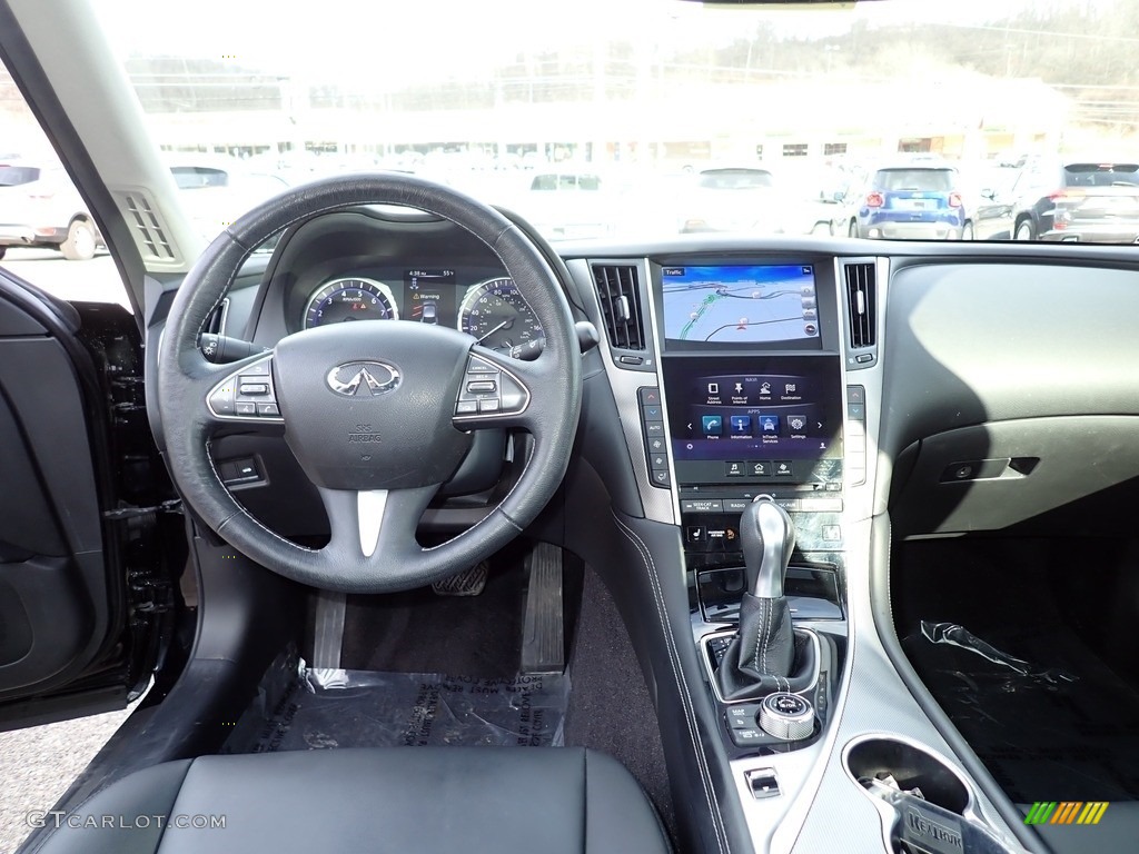 2016 Infiniti Q50 3.0t AWD Graphite Dashboard Photo #143836501