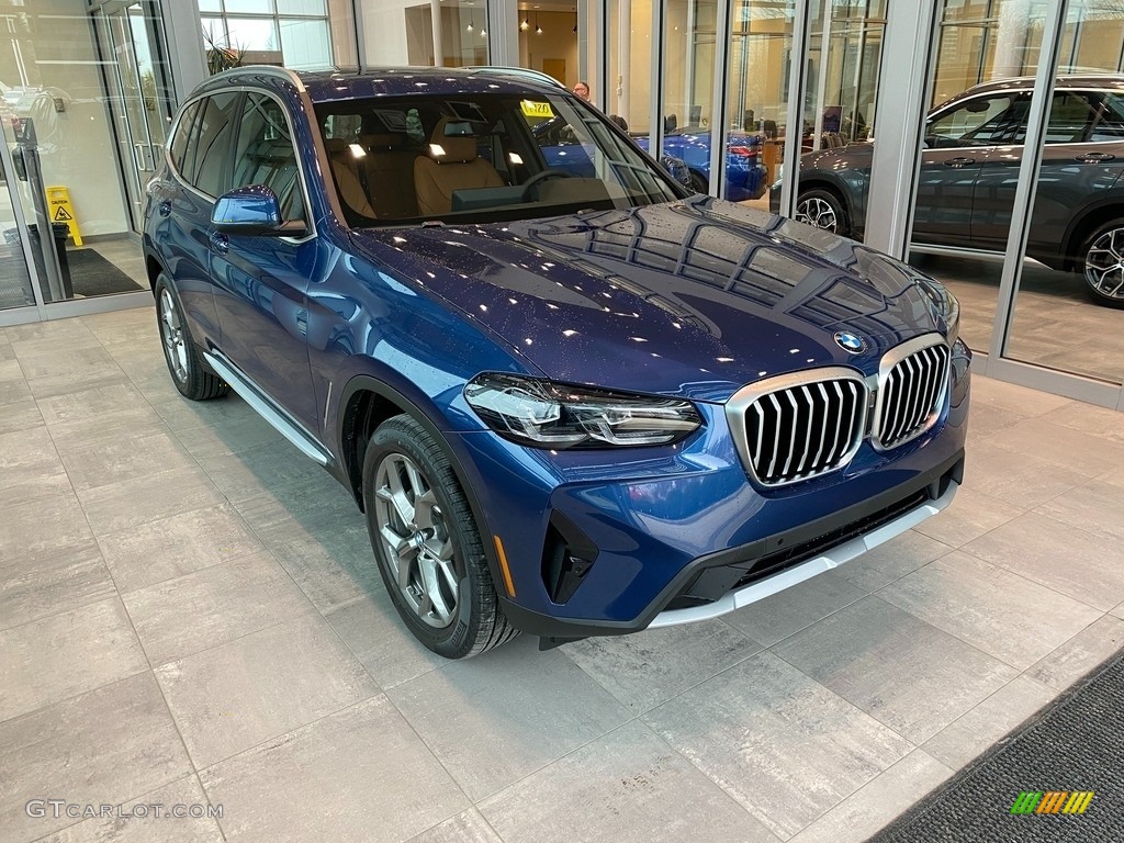 2022 X3 xDrive30i - Phytonic Blue / Cognac photo #1