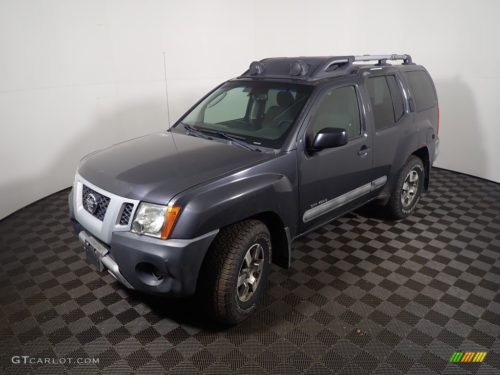 2010 Xterra Off Road 4x4 - Super Black / Gray/Red photo #8