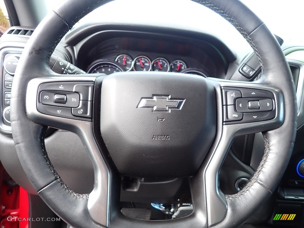 2020 Chevrolet Silverado 1500 RST Crew Cab 4x4 Jet Black Steering Wheel Photo #143838932