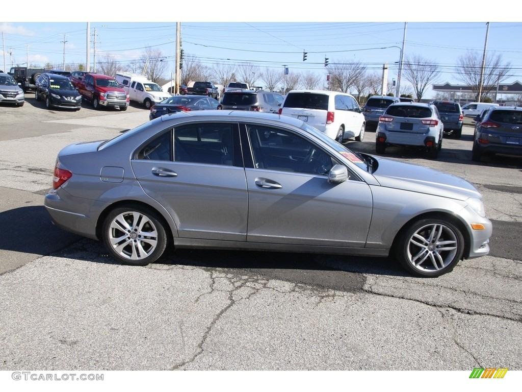2012 C 300 Luxury 4Matic - Palladium Silver Metallic / Black photo #4