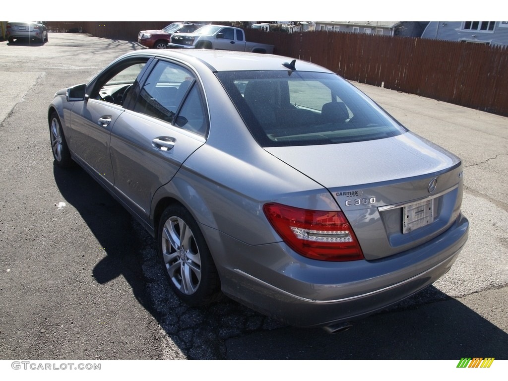 2012 C 300 Luxury 4Matic - Palladium Silver Metallic / Black photo #7