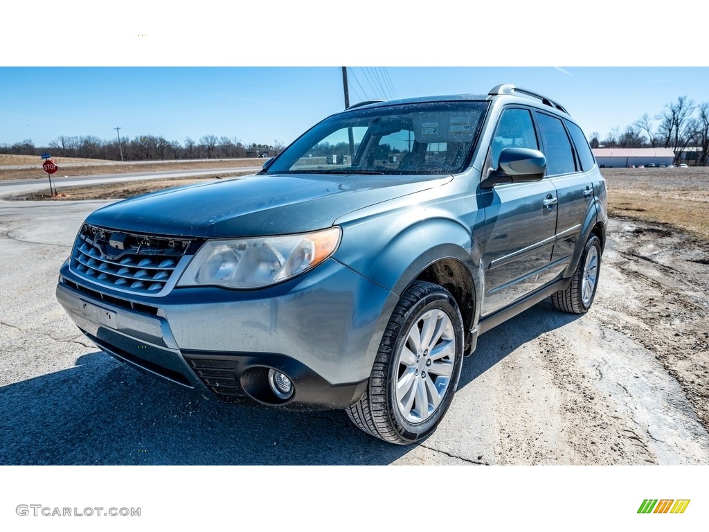 2011 Forester 2.5 X Limited - Sage Green Metallic / Platinum photo #8