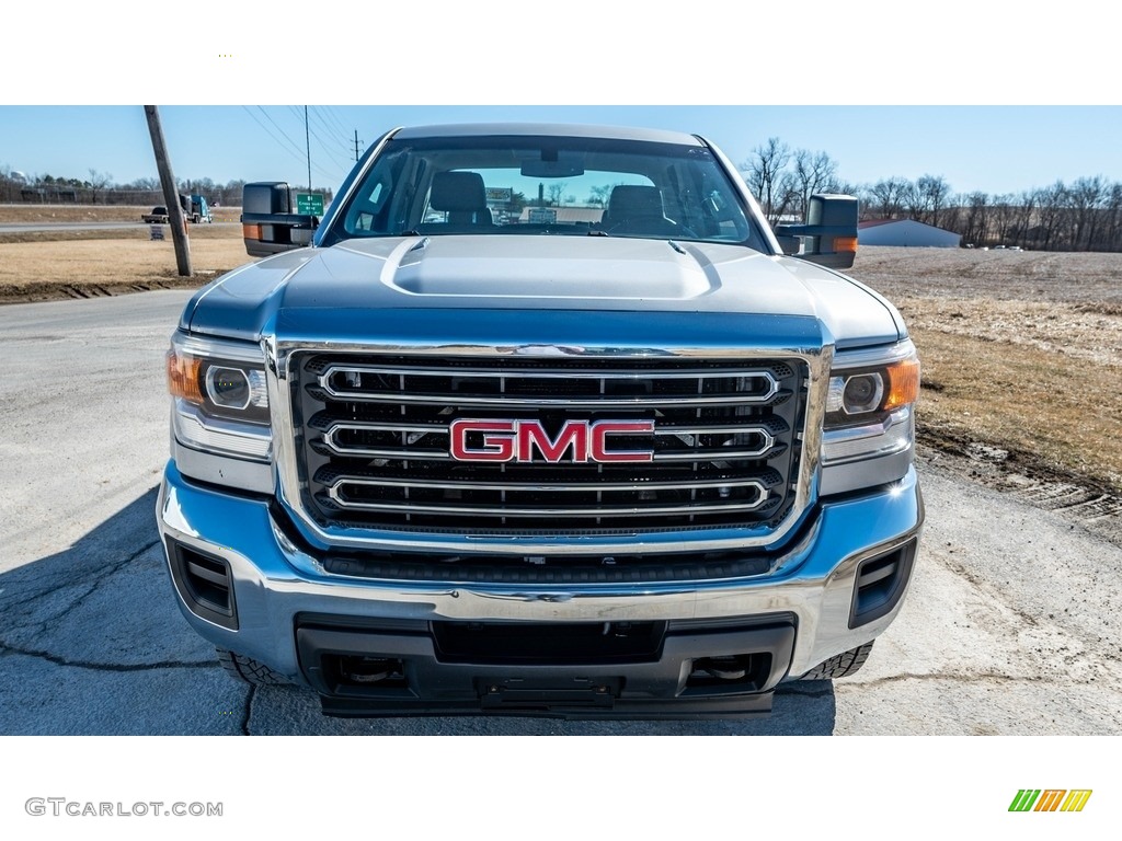 Summit White 2015 GMC Sierra 3500HD Work Truck Double Cab 4x4 Exterior Photo #143842688