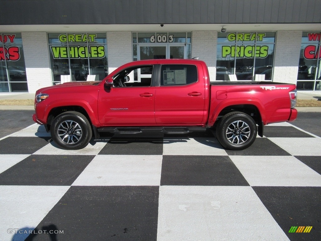 2022 Tacoma TRD Sport Double Cab 4x4 - Barcelona Red Metallic / Cement/Black photo #1