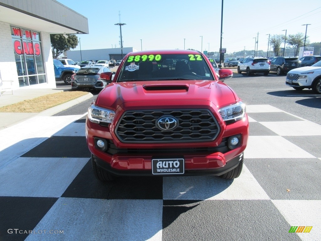 2022 Tacoma TRD Sport Double Cab 4x4 - Barcelona Red Metallic / Cement/Black photo #2
