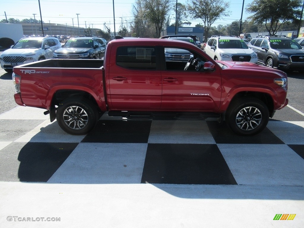 2022 Tacoma TRD Sport Double Cab 4x4 - Barcelona Red Metallic / Cement/Black photo #3