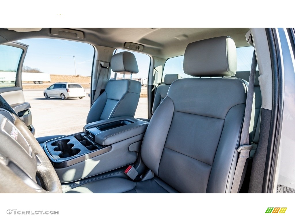 Jet Black/Dark Ash Interior 2015 GMC Sierra 3500HD Work Truck Double Cab 4x4 Photo #143842874