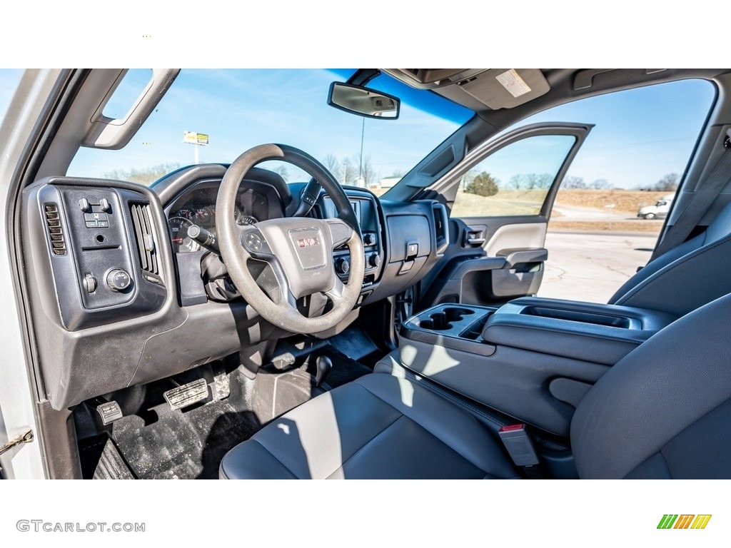 Jet Black/Dark Ash Interior 2015 GMC Sierra 3500HD Work Truck Double Cab 4x4 Photo #143842913