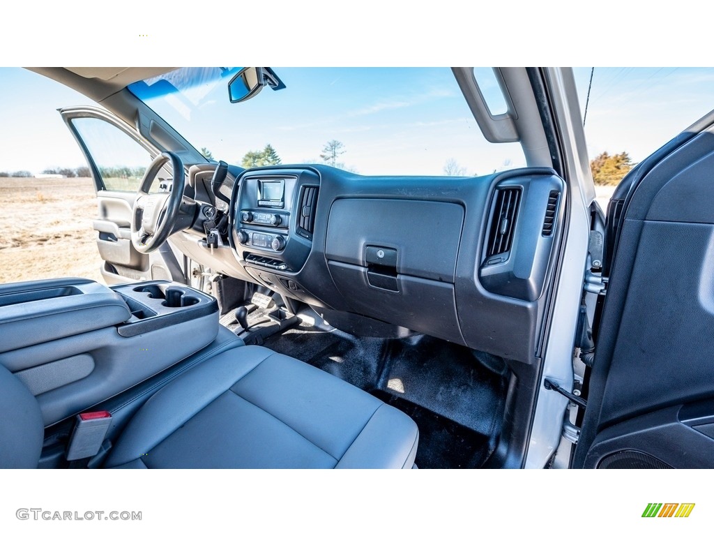 2015 GMC Sierra 3500HD Work Truck Double Cab 4x4 Jet Black/Dark Ash Dashboard Photo #143843039