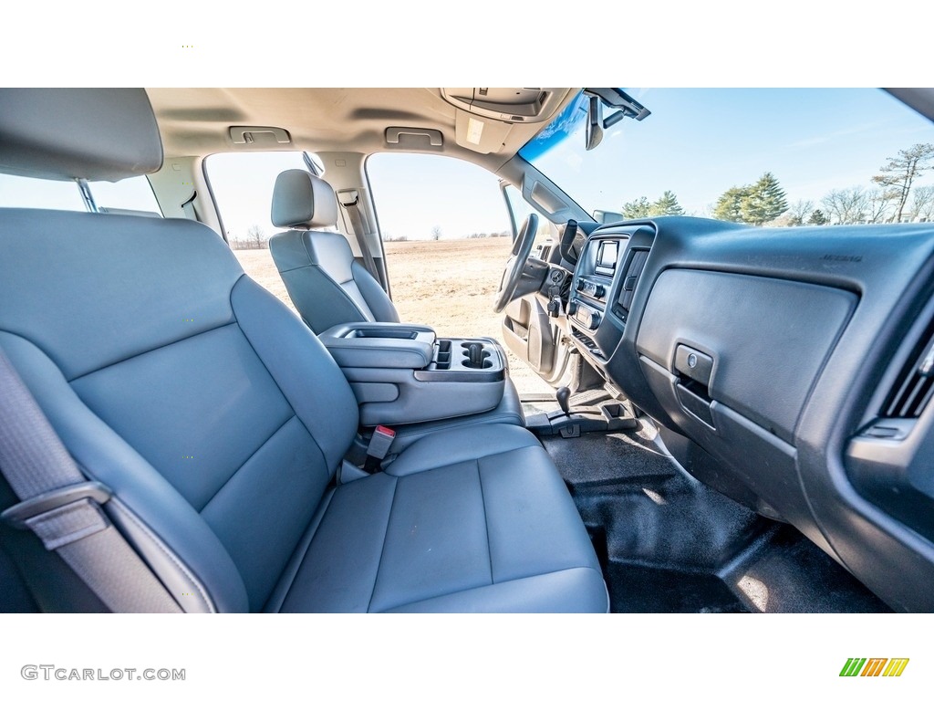Jet Black/Dark Ash Interior 2015 GMC Sierra 3500HD Work Truck Double Cab 4x4 Photo #143843057