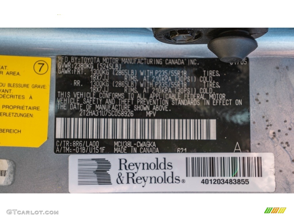 2005 RX 330 AWD - Breakwater Blue Metallic / Ivory photo #30