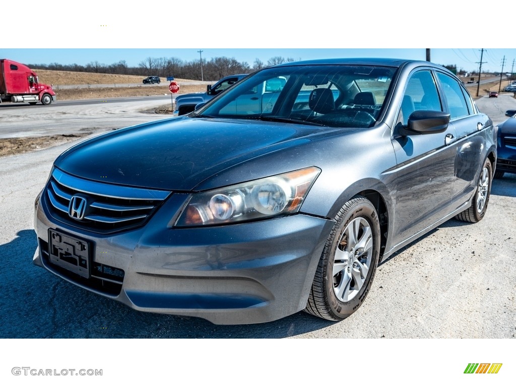 2011 Accord SE Sedan - Polished Metal Metallic / Black photo #8