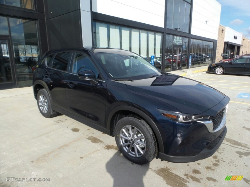 2022 CX-5 S Preferred AWD - Deep Crystal Blue Mica / Black photo #1