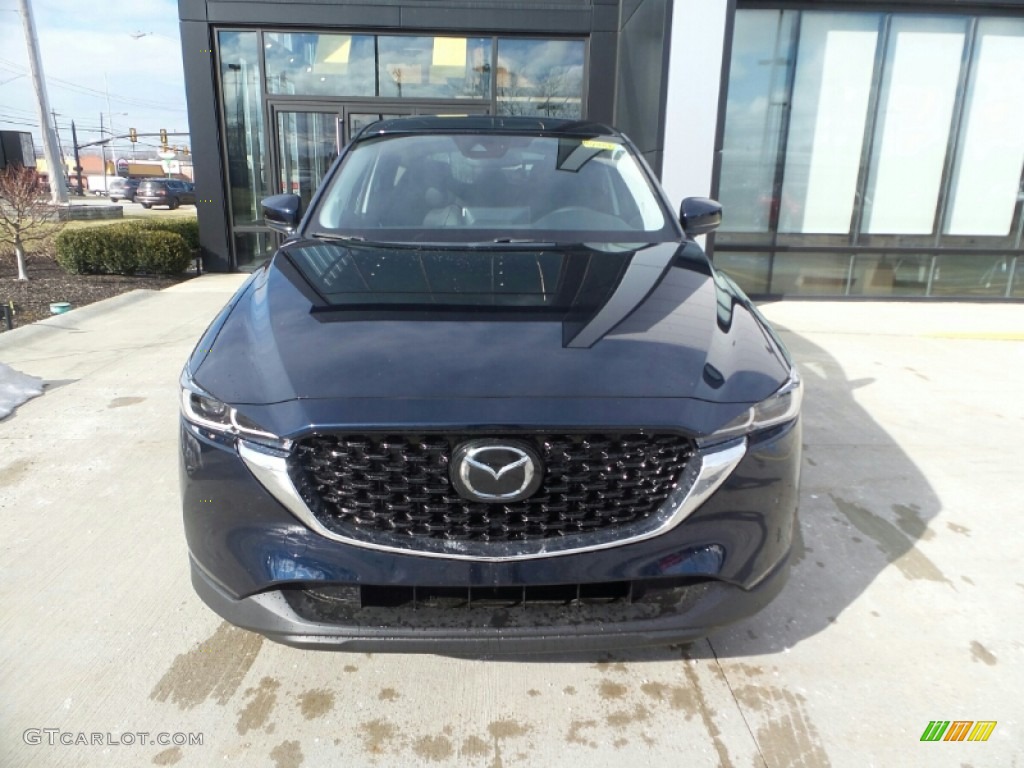 2022 CX-5 S Preferred AWD - Deep Crystal Blue Mica / Black photo #2