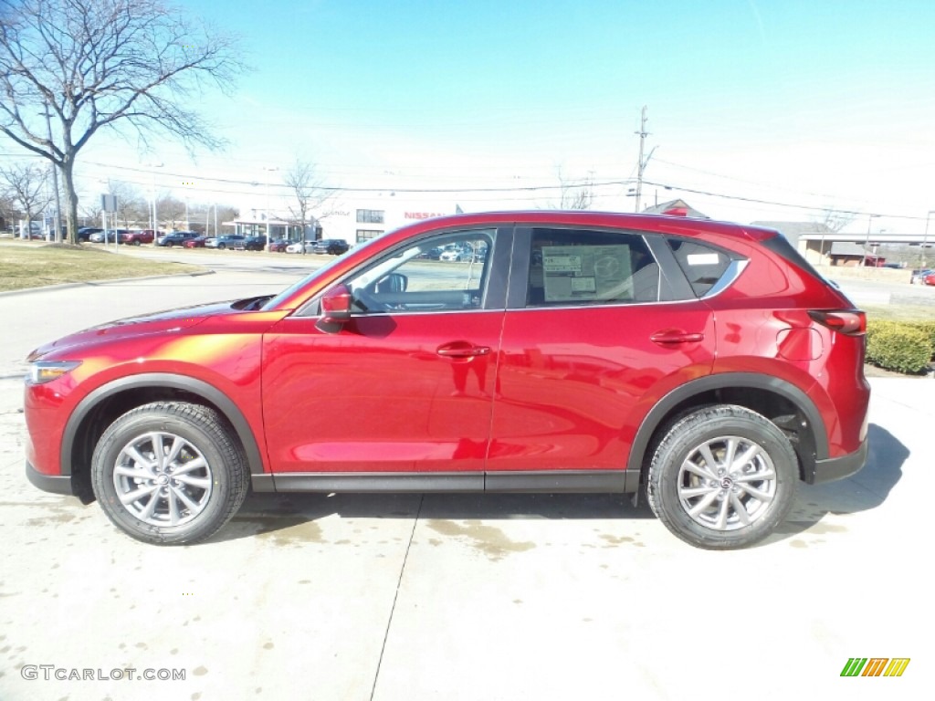 2022 CX-5 S Preferred AWD - Soul Red Crystal Metallic / Parchment photo #6