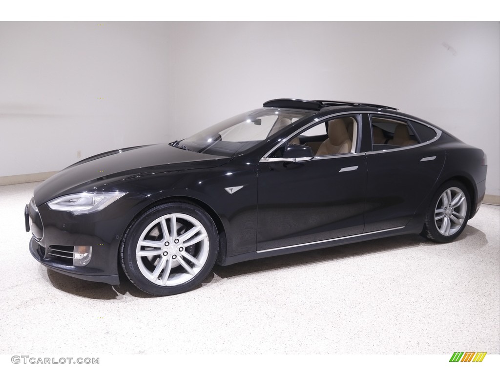 Solid Black 2015 Tesla Model S 85D Exterior Photo #143848993