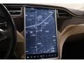 2015 Tesla Model S Tan Interior Navigation Photo