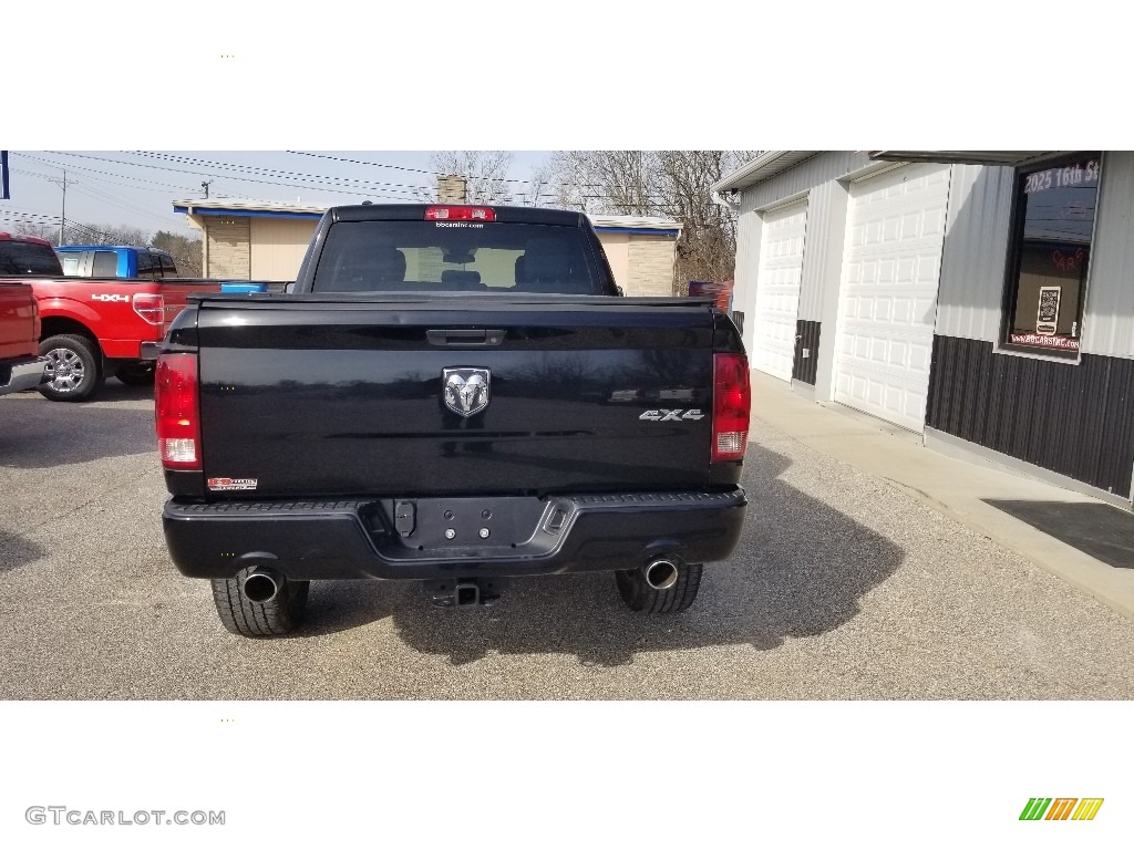 2014 1500 Express Quad Cab 4x4 - Black / Black/Diesel Gray photo #6