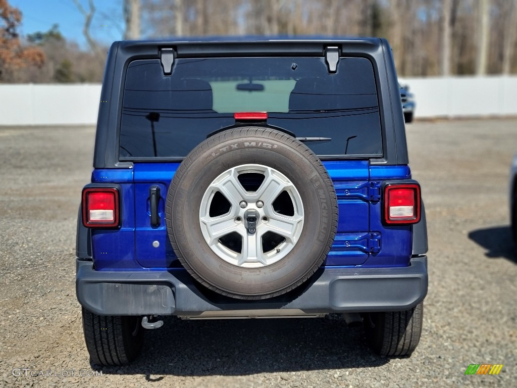 2019 Wrangler Unlimited Sport 4x4 - Ocean Blue Metallic / Black photo #5