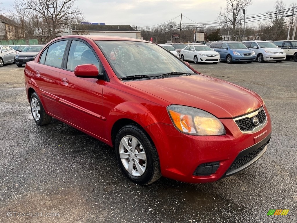 2011 Rio LX - Sunset Orange / Beige photo #2