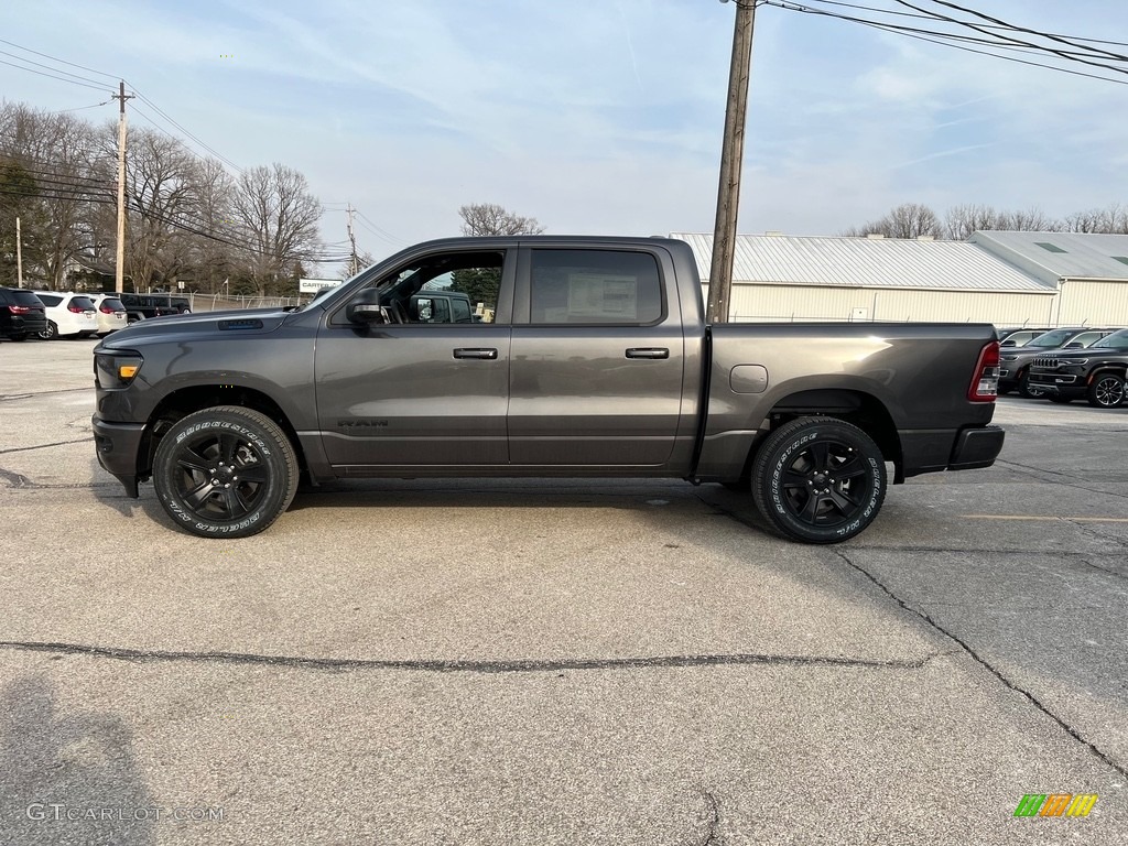 2022 1500 Big Horn Night Edition Crew Cab 4x4 - Granite Crystal Metallic / Black photo #8