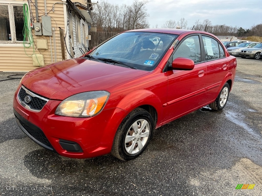 2011 Rio LX - Sunset Orange / Beige photo #11