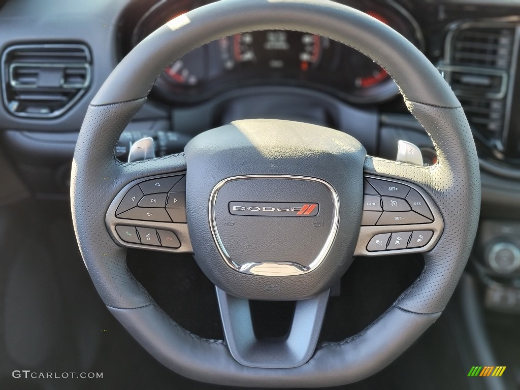 2022 Dodge Durango GT AWD Black Steering Wheel Photo #143855437