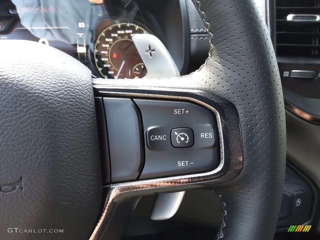 2022 Ram 1500 Laramie G/T Crew Cab 4x4 Black Steering Wheel Photo #143855905