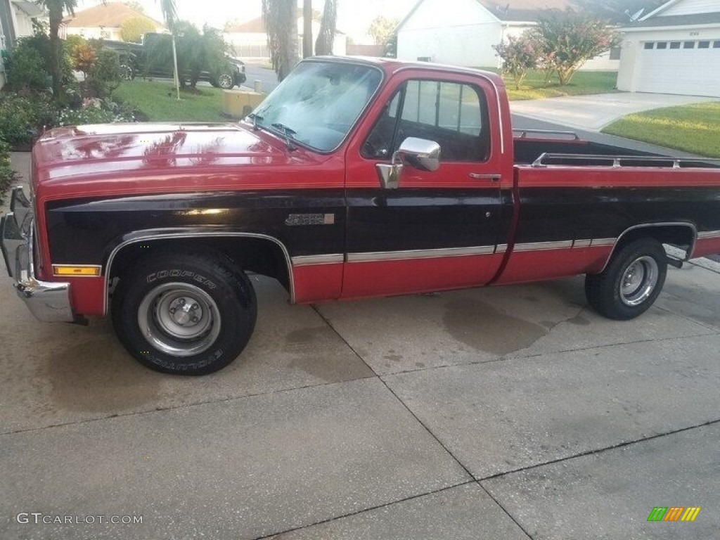 Apple Red 1986 GMC C/K C1500 Sierra Classic Regular Cab Exterior Photo #143856058