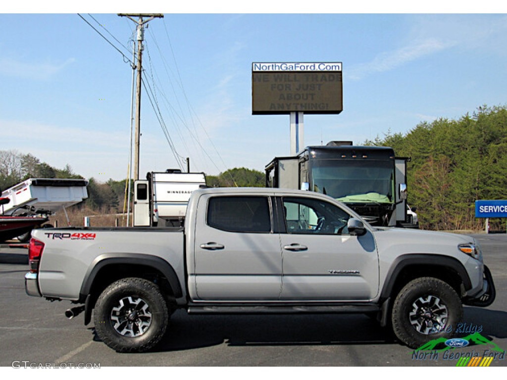 2019 Tacoma TRD Sport Double Cab 4x4 - Cement Gray / TRD Graphite photo #6