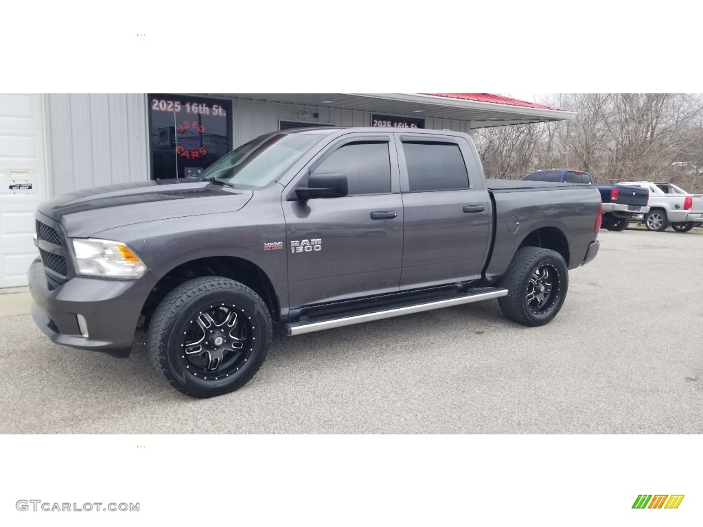 2014 1500 Express Crew Cab 4x4 - Maximum Steel Metallic / Black/Diesel Gray photo #4