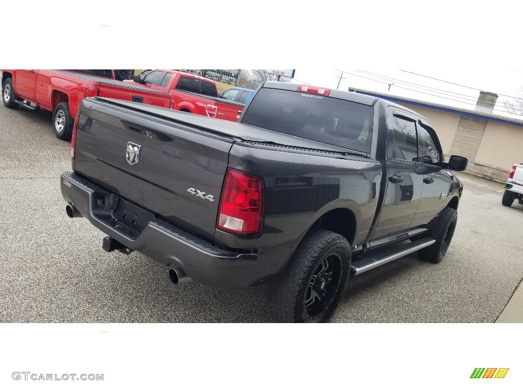 2014 1500 Express Crew Cab 4x4 - Maximum Steel Metallic / Black/Diesel Gray photo #8