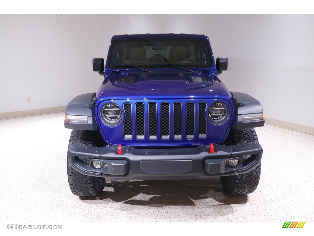 2018 Wrangler Unlimited Rubicon 4x4 - Ocean Blue Metallic / Black/Heritage Tan photo #2