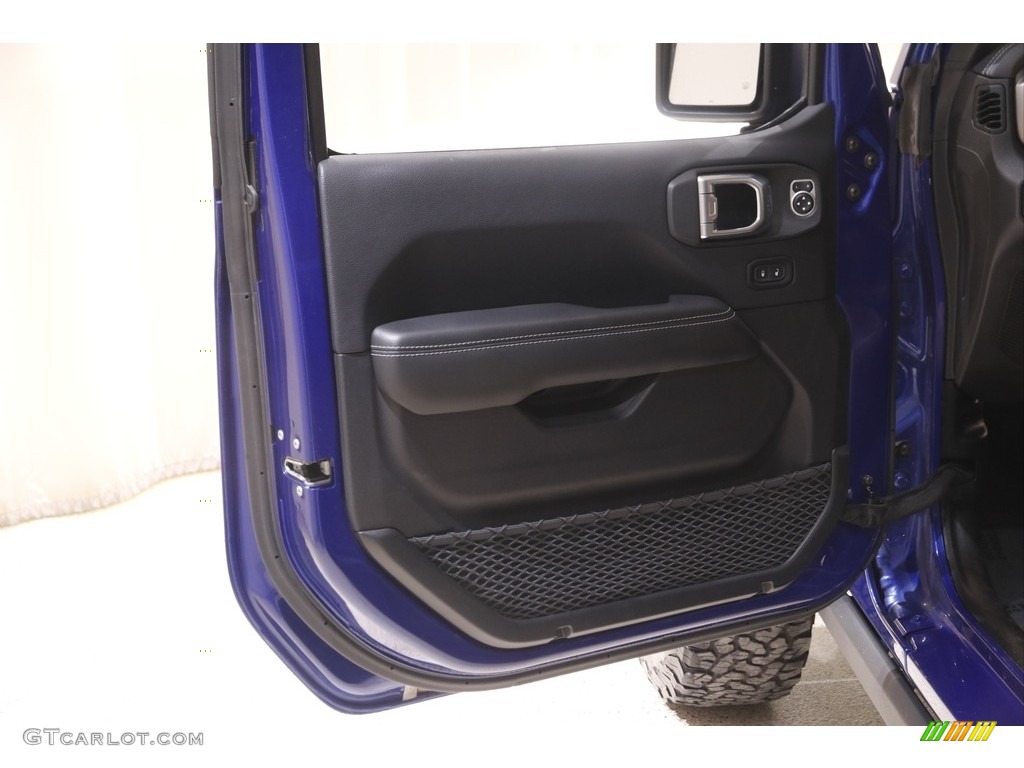 2018 Wrangler Unlimited Rubicon 4x4 - Ocean Blue Metallic / Black/Heritage Tan photo #4
