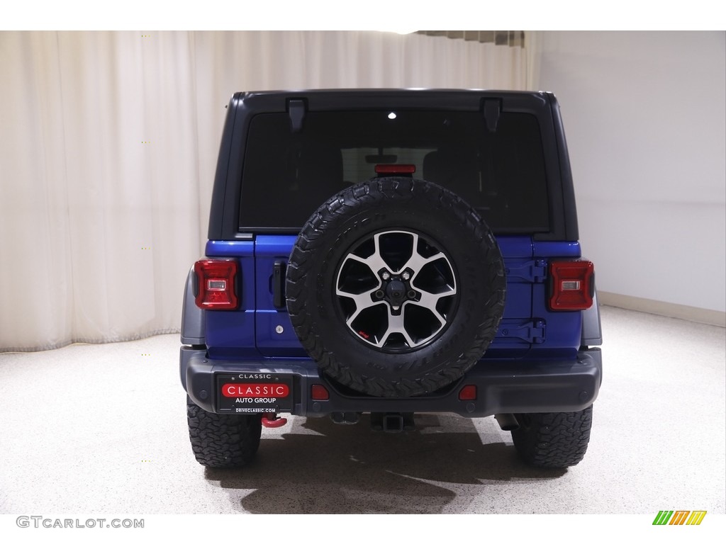 2018 Wrangler Unlimited Rubicon 4x4 - Ocean Blue Metallic / Black/Heritage Tan photo #20