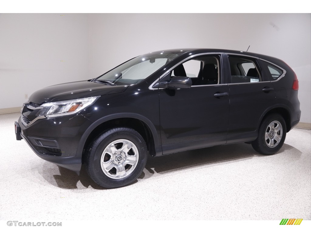2015 CR-V LX AWD - Crystal Black Pearl / Black photo #3