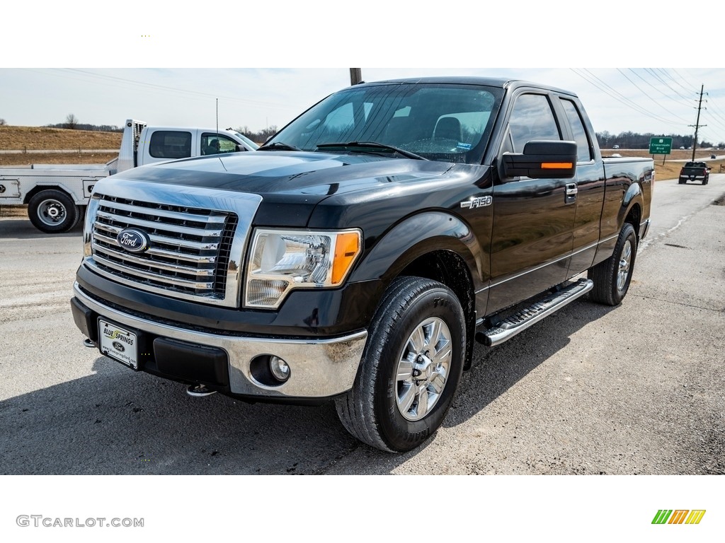 2010 F150 FX4 SuperCab 4x4 - Tuxedo Black / Black photo #8