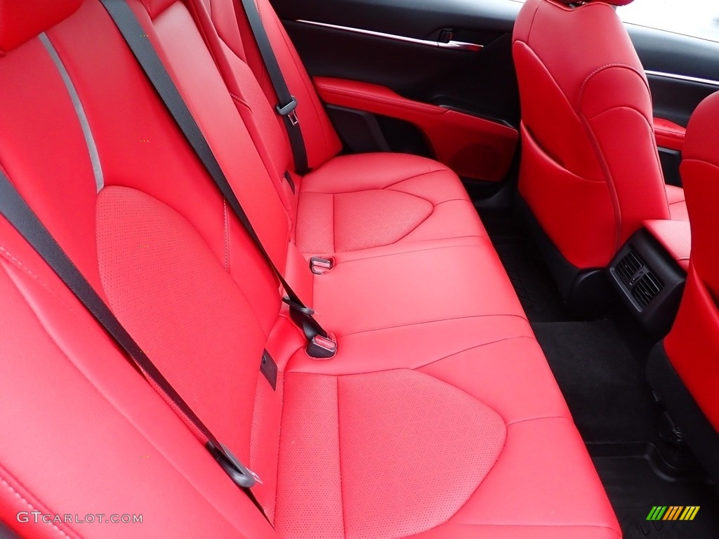 Cockpit Red Interior 2021 Toyota Camry XSE AWD Photo #143859109